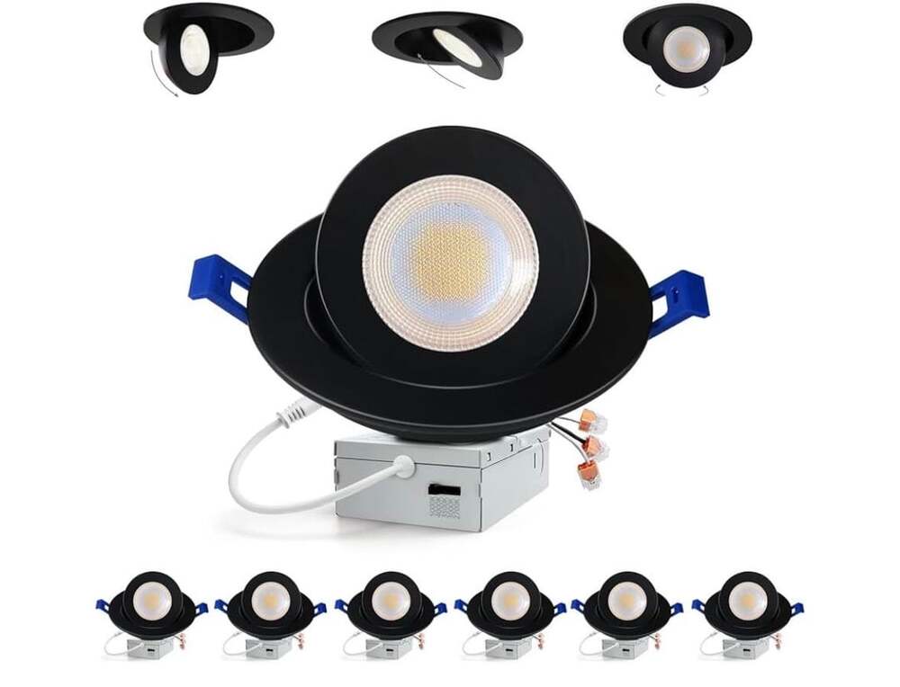 Adetu 6 Inch Led Recessed Lighting Size 6 Inch Black